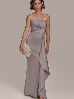 Donna Karan Light Mauve Satin Dress